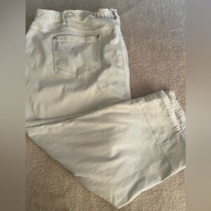 Khaki Capri Denim Plus Size 26W Jeans by J. Jill
